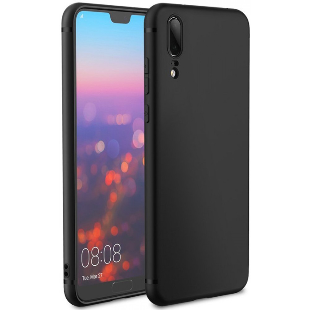 Чехол для Huawei P20 силиконовый черный Чехол для Huawei P20 силиконовый черный