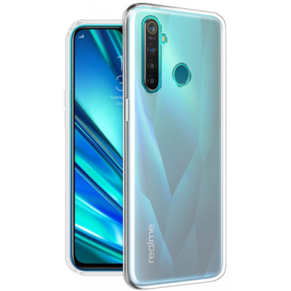 Чехол для Realme C3 прозрачный силиконовый. Аксессуары для Реалми С3