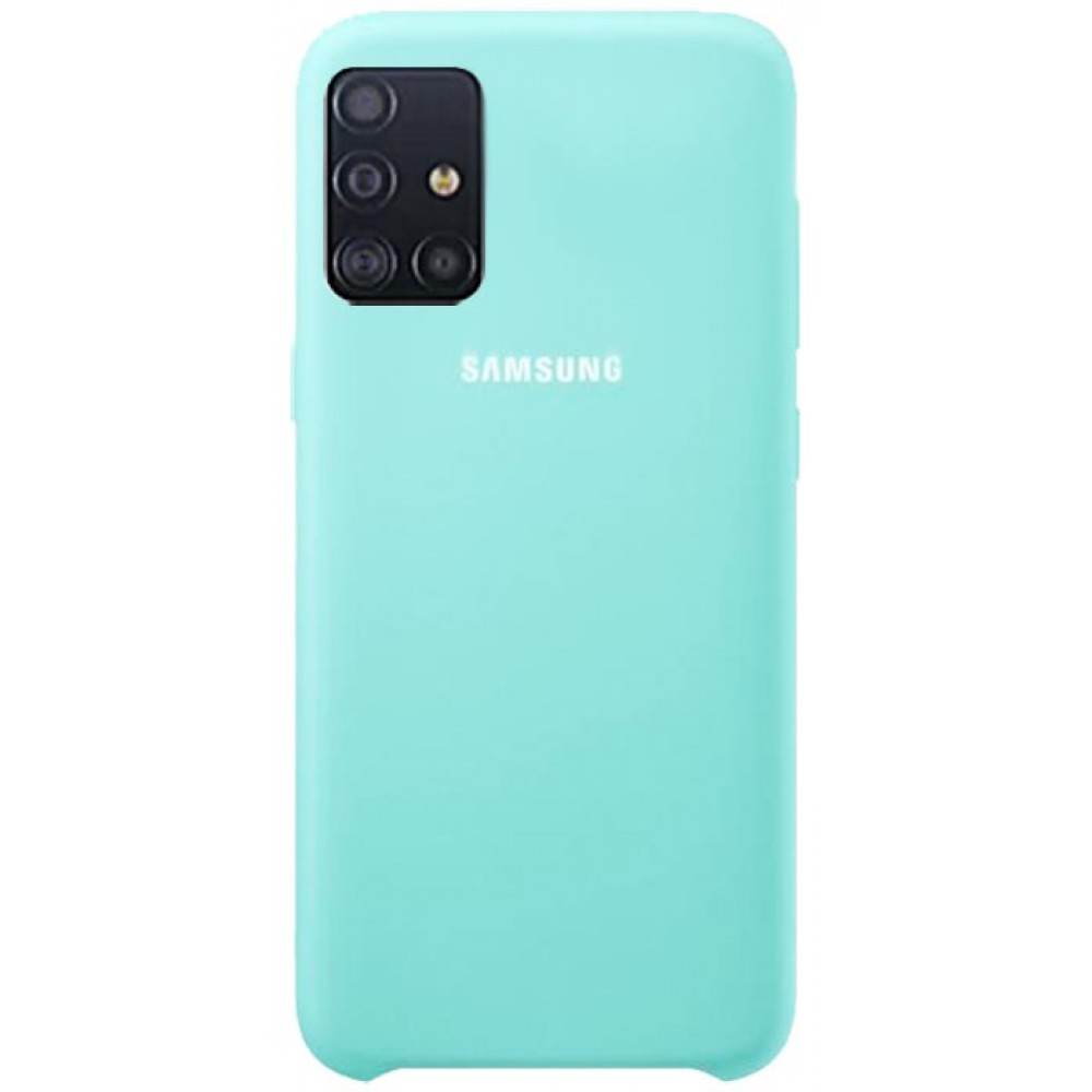 Чехол для Samsung Galaxy A51 Soft Touch бирюзовый. Аксессуары на Самсунг  Гэлакси А51