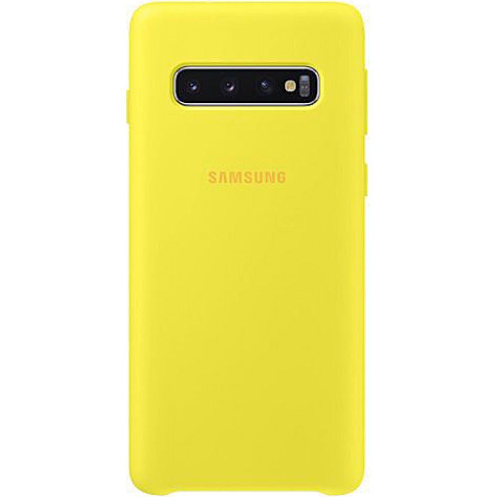 Chehol Dlya Samsung Galaxy S10 S Soft Touch Pokrytiem Zheltogo Cveta Aksessuary Na Samsung Gelaksi S10