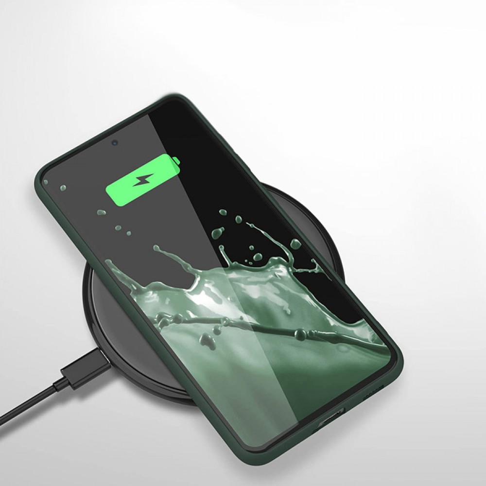 Чехол для Samsung Galaxy S21 FE Soft Touch темно-зеленый