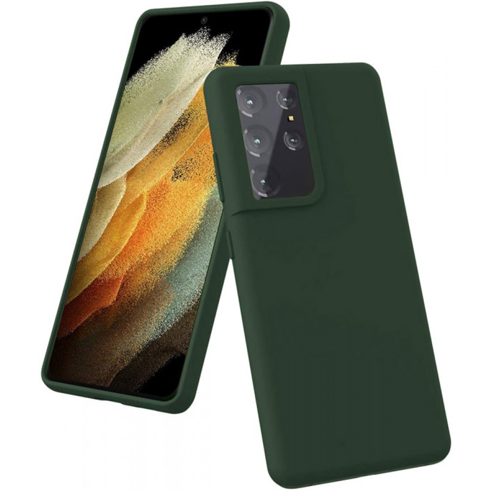 Чехол для Samsung Galaxy S21 Ultra Brono Case зеленый