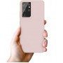 Чехол для Samsung Galaxy S21 Ultra Brono Case розовый (пудра)