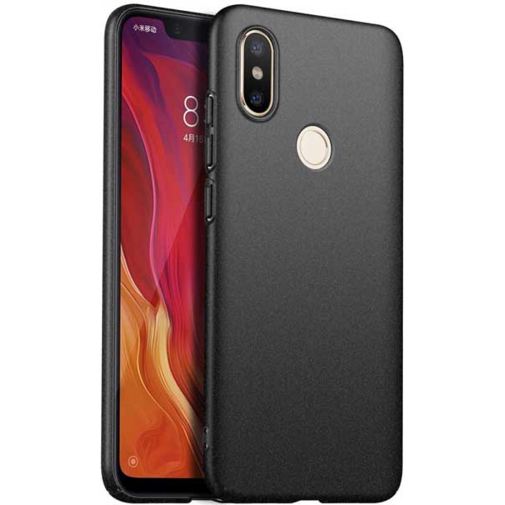 Чехол для Xiaomi Mi 8 черного цвета из силикона. Аксессуары для Сяоми Ми 8