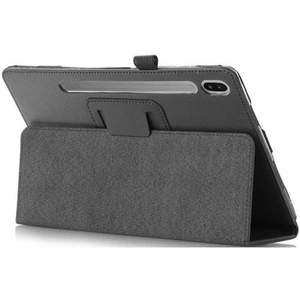 Чехол для Samsung Galaxy Tab S7 FE кожаный черный