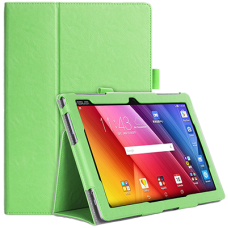 Чехол для ASUS ZenPad 10 зеленый кожаный