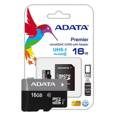 ADATA Premier microSDHC Class 10 UHS-I U1 16GB + SD adapter